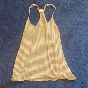 Tank top soft grey and white stripe by essentials